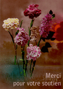 Fleurs en hommage pour votre soutien sinc&egrave;re